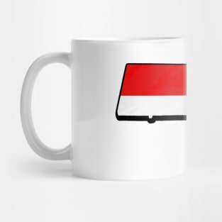 Red, White, and Blue Massachusetts Outline Mug